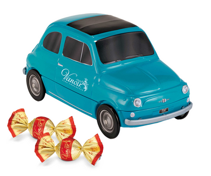 VANOIR 500 Turchese Italy Latta Confezione Regalo Cioccolatini Cioccolato Blu