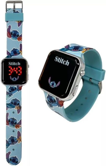 Orologio STITCH da polso Digitale LED Kids Sveglia Ora Data Bracciale Originale