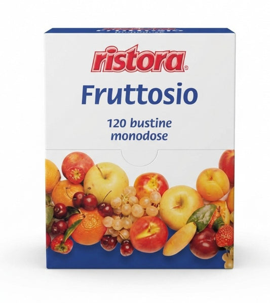 Ristora - Fruttosio in Bustine Monodose (Confezione Scorta 120 Bustine) Zucchero