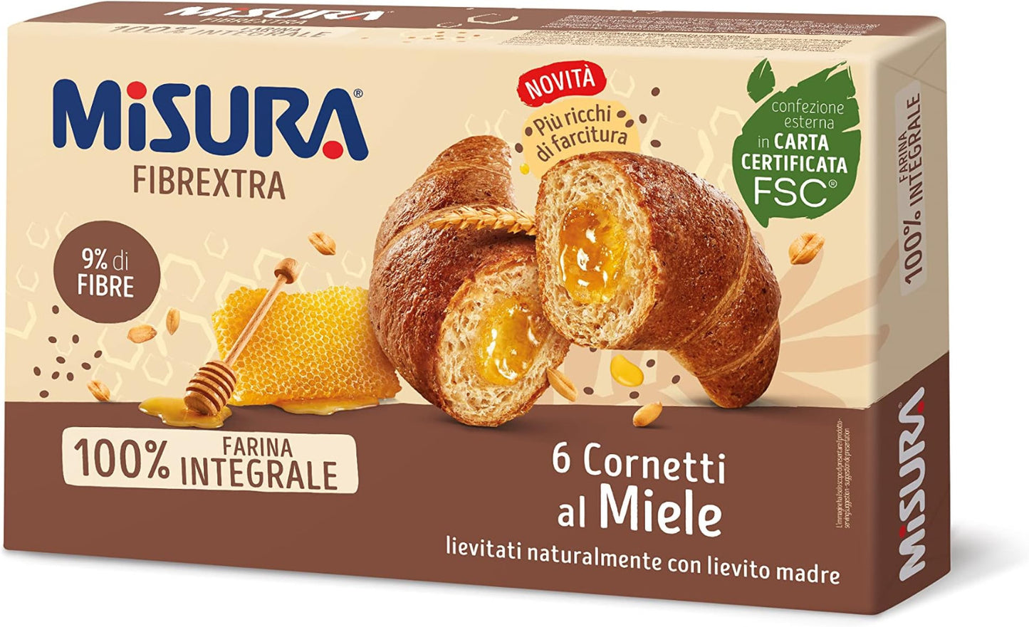 Misura Cornetti Integrali al MieleFibrextra