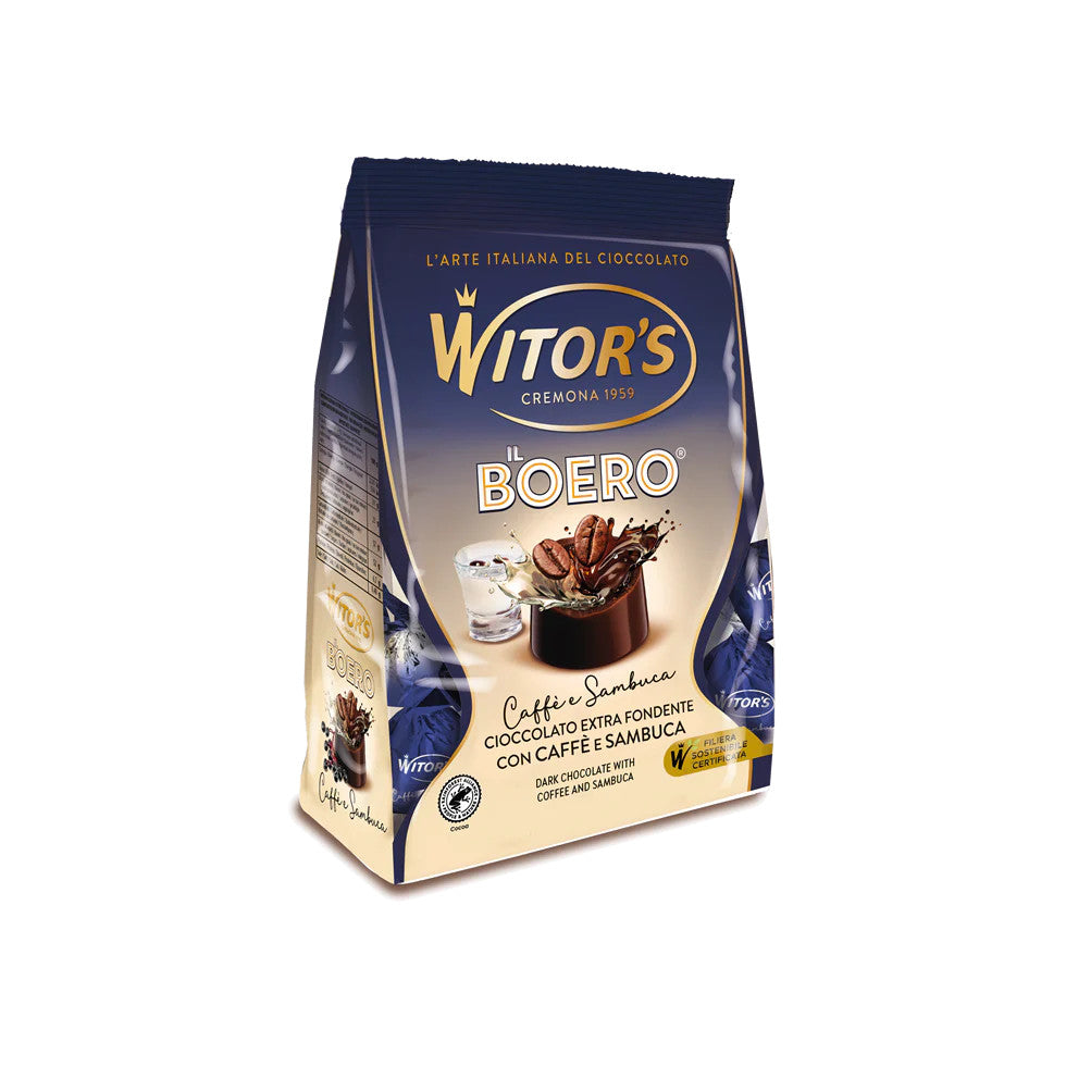 Witor's Il Boero Caffè e Sambuca - Cioccolatini Extra Fondenti Multipack da 3 pz