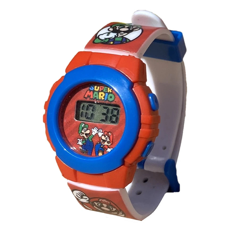Super Mario - Orologio Digitale per Bambini con Cinturino Decorato