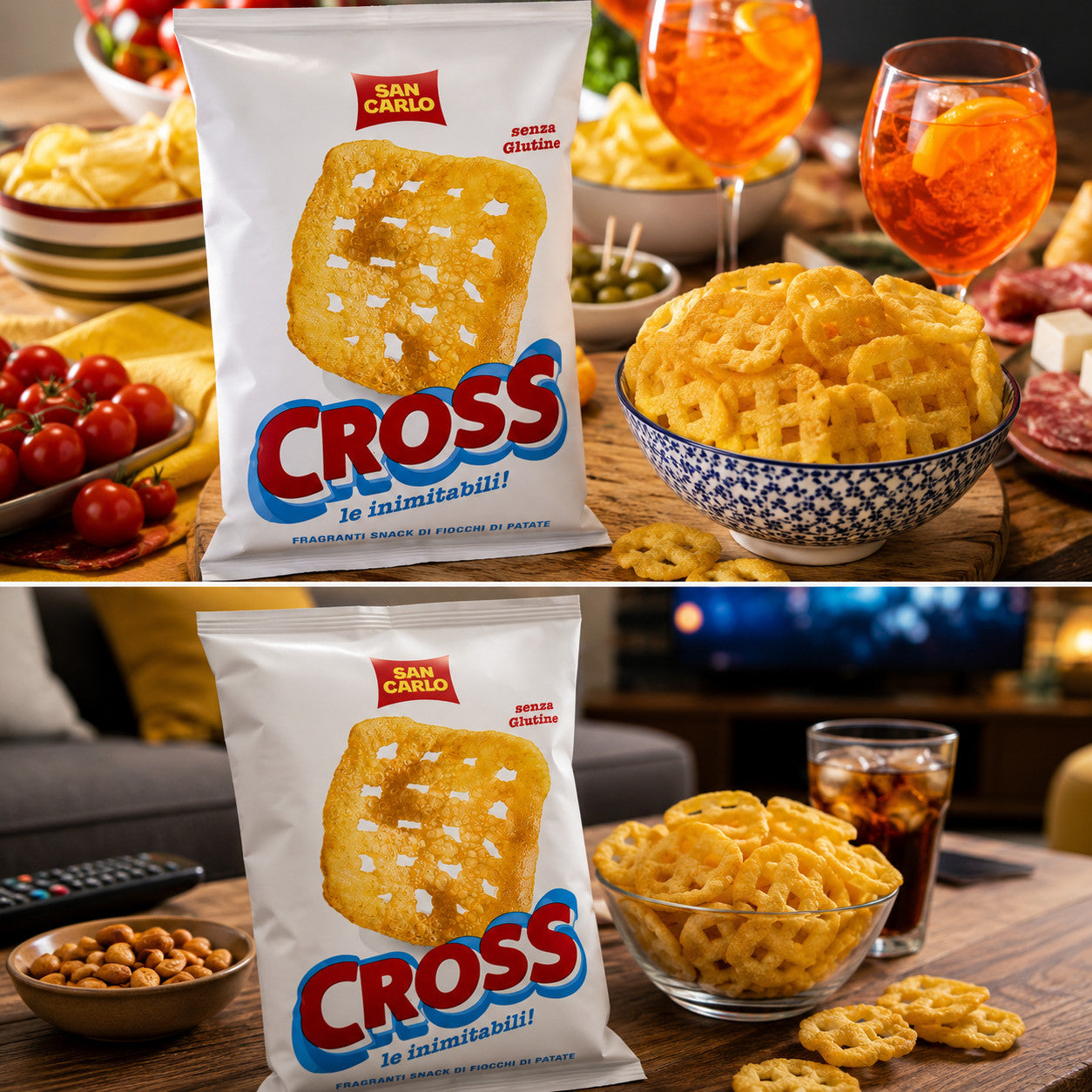San Carlo Cross 10 Confezioni 50g Snack Patate