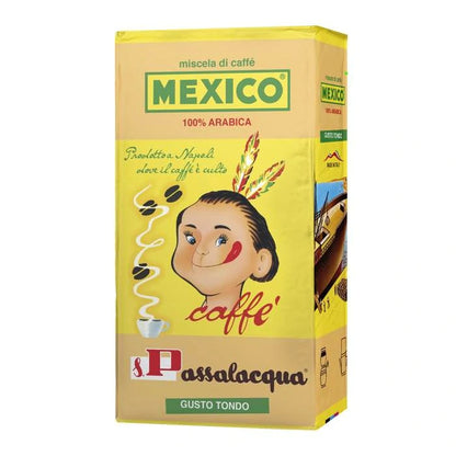 Passalacqua Mexico Caffè Macinato - Confezione Sottovuoto da 250g (100% Arabica)