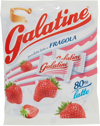 Galatine Latte e Fragola - Busta da  125 gr Caramelle