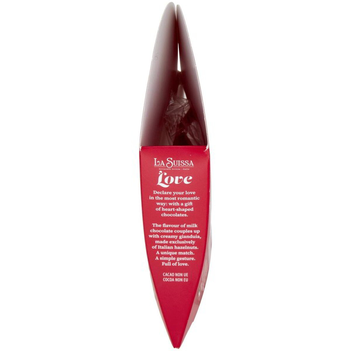 SUISSA Scatola CUORE Love Idea Regalo Cioccolato Latte Cioccolatini Cioccolata
