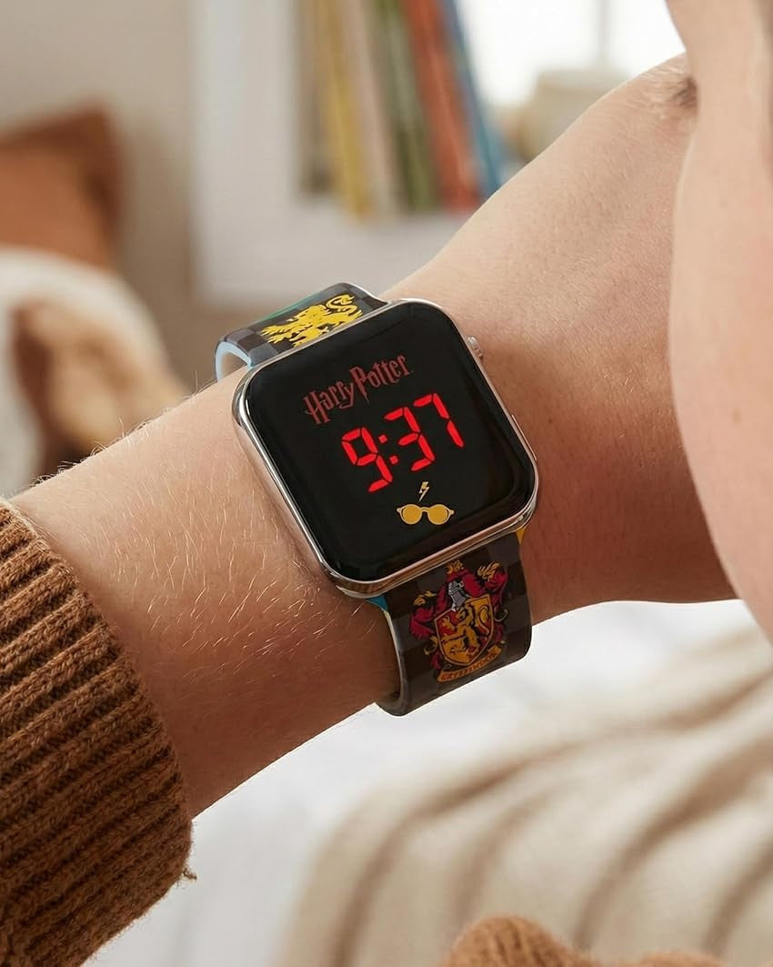 Harry Potter - Orologio LED Digitale con Cinturino Stemma Case di Hogwarts