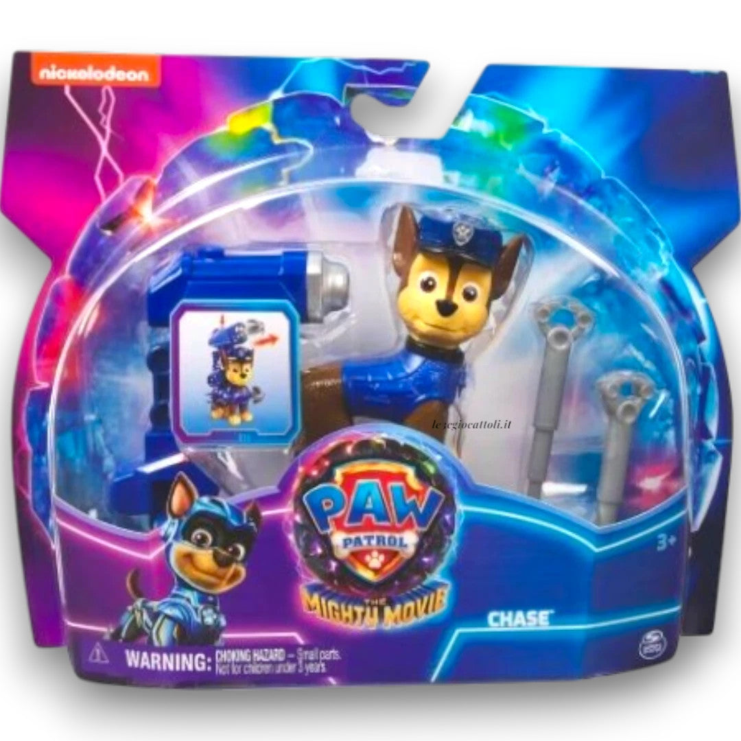 Paw Patrol The Mighty Movie Chase Action Figure con Accessori - Spin Master