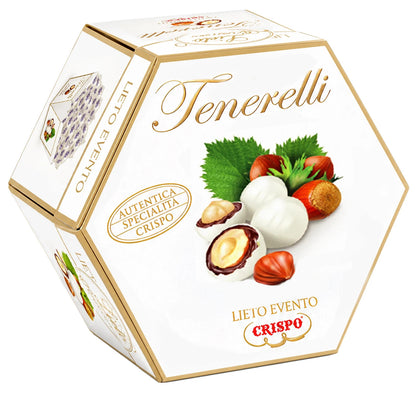 Confetti Crispo - Tenerelli Lieto Evento Bianchi con Nocciola e Cioccolato 500 g
