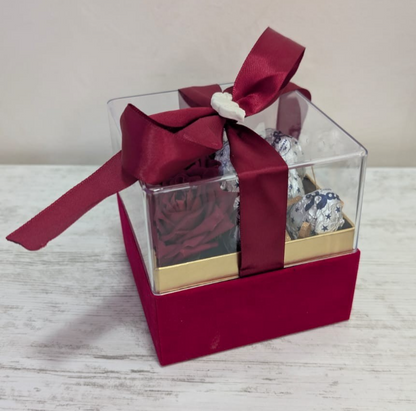 Scatola Rose Velluto e Cioccolato
