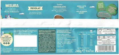 Misura Privolat - Tortine al Cioccolato Senza Latte e Uova - Confezione Scorta