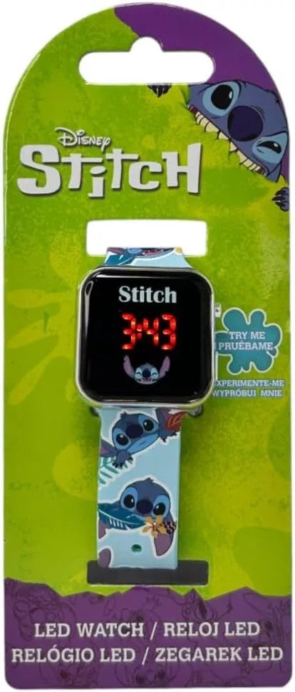 orologio Disney Stitch - Orologio LED Digitale per Bambini con Cinturino Decorato