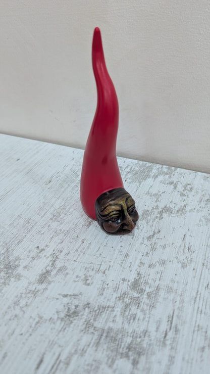 Corno Rosso Portafortuna Maschera Pulcinella Malocchio Bomboniere Idee Regalo