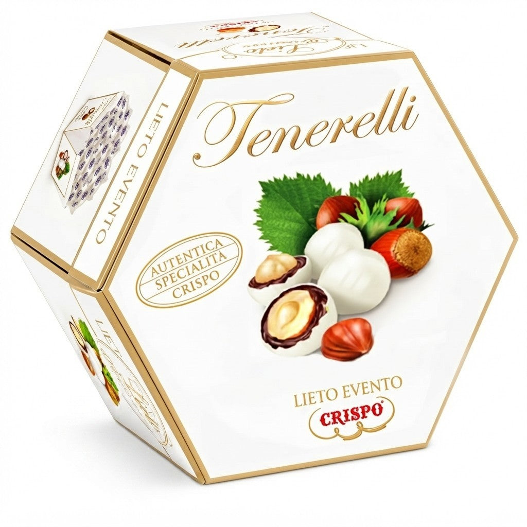 Confetti Crispo - Tenerelli Lieto Evento Bianchi con Nocciola e Cioccolato 500 g