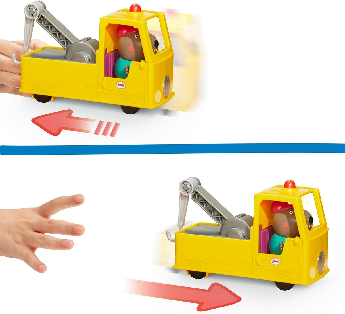 Peppa Pig - Il Carro Attrezzi di Nonno Cane con Personaggio Gru Girevole Hasbro
