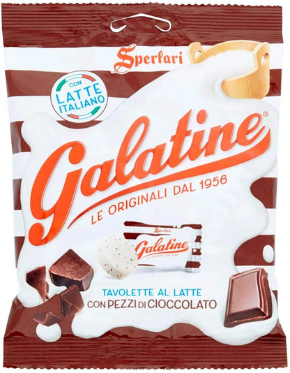 Galatine Latte con Pezzi di Cioccolato - Busta 115 gr Latte al Cioccolato