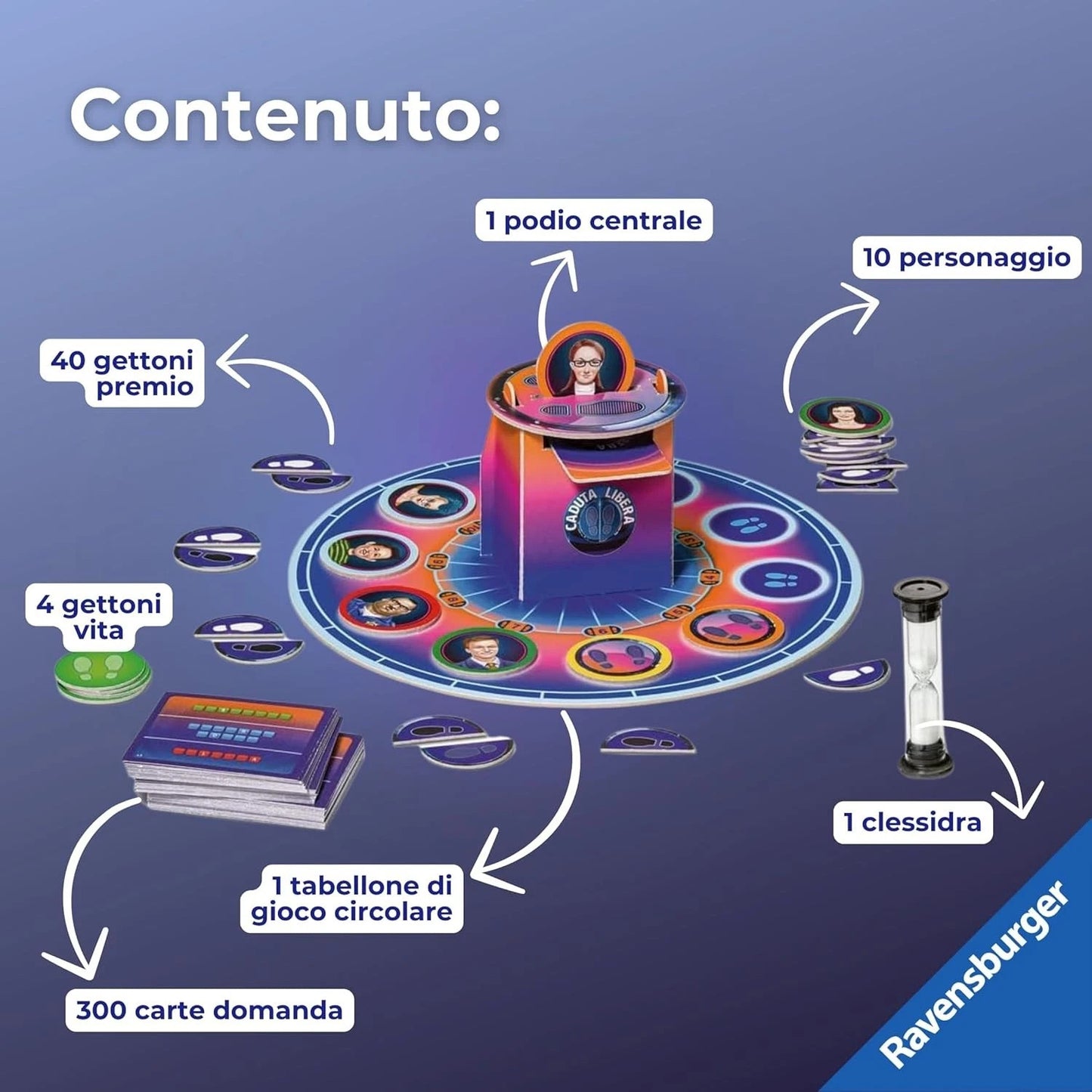 Caduta Libera L'Originale - Gioco da Tavolo con Botole Ravensburger