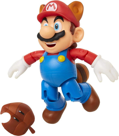 Super Mario with Super Leaf Action Figure 4 Inch - Super Mario (Jakks Pacific)