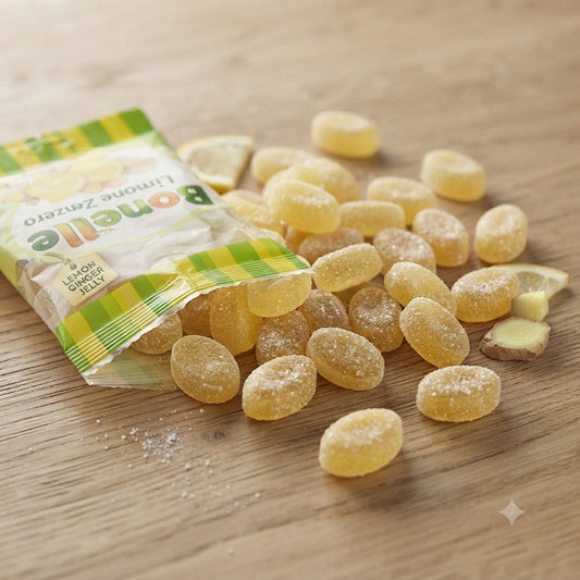 Bonelle Gelées Limone Zenzero 300 gr Dolcezze Italiane alla Frutta Senza Glutine