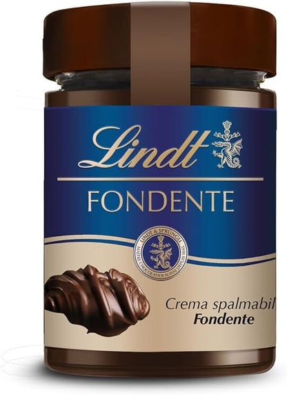 Lindt Fondente 200 g - Crema Spalmabile al Cioccolato Fondente in Vasetto di Vetro