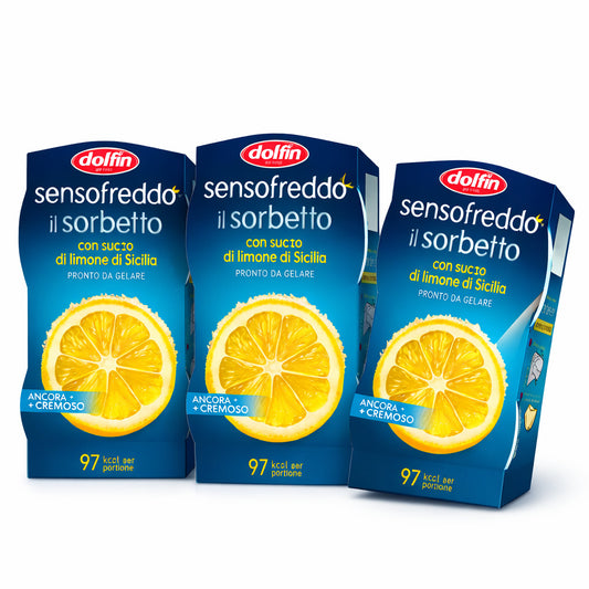 Granita Sorbetto Limone Dolfin 3 confezioni Siciliana Senza Glutine 6 Granite
