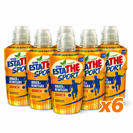 Estathé Sport Arancia x6 Bottiglie 500ml Idrata Reintegra Senza Coloranti
