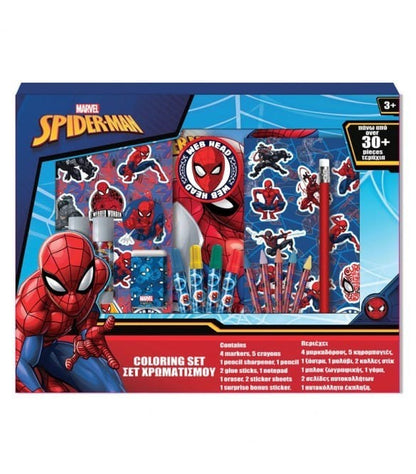 Spider-Man Marvel - Set Color Bag Cancelleria (Oltre 30 Pezzi) Set Disegno