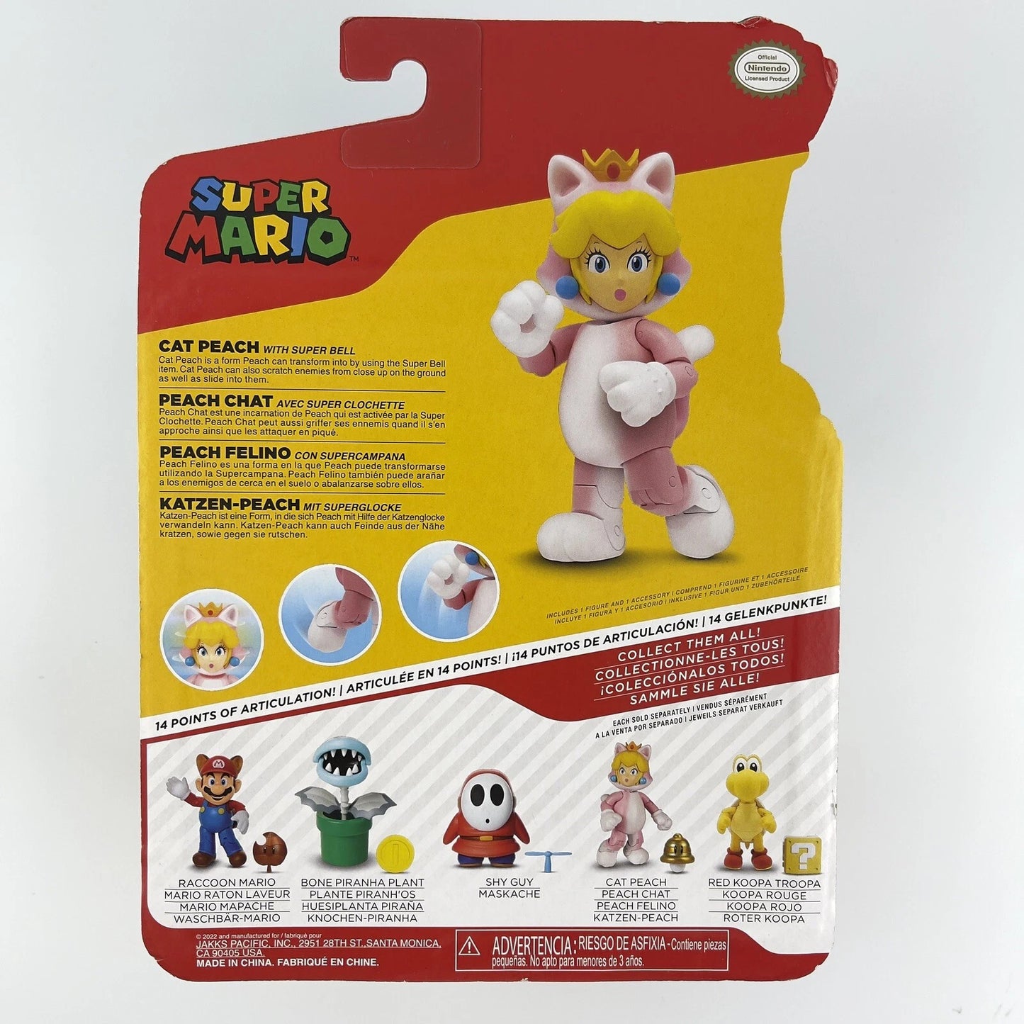 Super Mario - Cat Peach with Super Bell Action Figure