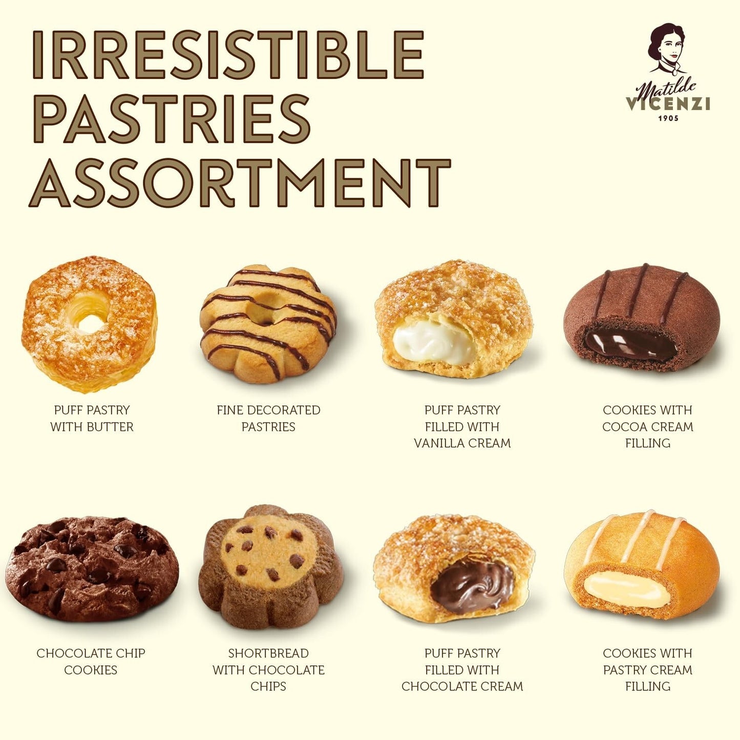 Matilde Vicenzi – Roma Specialità in Latta 907 g – Assortimento Biscotti Italiani