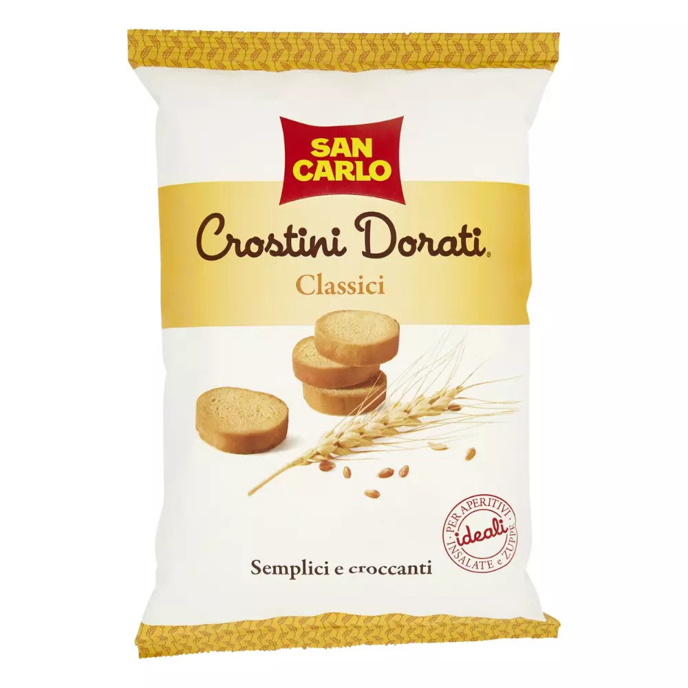 San Carlo Crostini 10x ClassicI Snack Dorati Snack Bar 75 gr Aperitivo