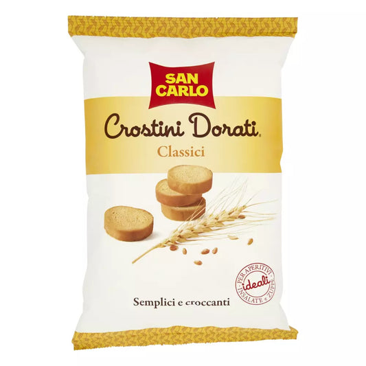 San Carlo Crostini 10x ClassicI Snack Dorati Snack Bar 75 gr Aperitivo