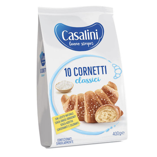 Confezione da 10 cornetti classici Casalini su sfondo neutro