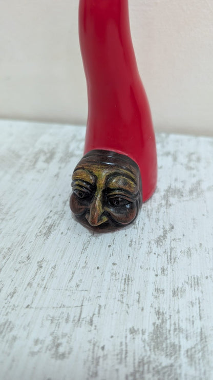 Corno Rosso Portafortuna Maschera Pulcinella Malocchio Bomboniere Idee Regalo