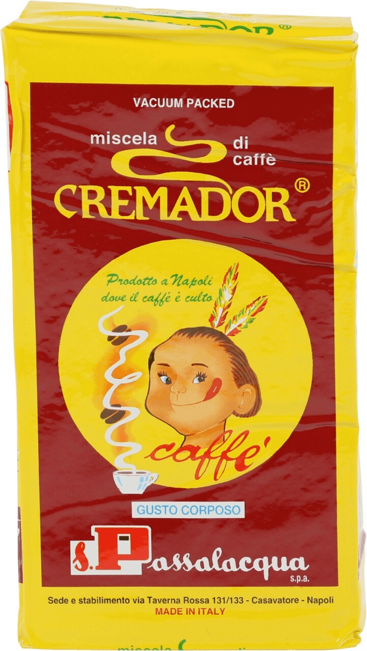 Passalacqua Cremador Caffè Macinato - Confezione Sottovuoto da 250g (Gusto Corposo)