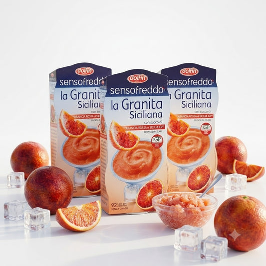Granita Arancia Rossa Dolfin 3 confezioni Siciliana Senza Glutine 6 Granite