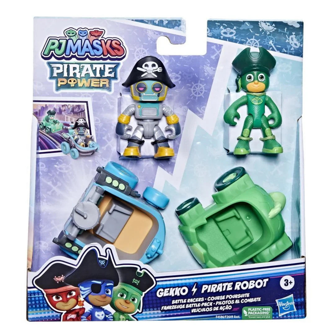 PJ Masks Pirate Power Gekko & Pirate Robot - Set Veicoli e Personaggi Hasbro