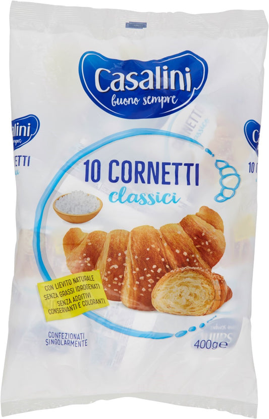 Casalini - Cornetti Classici (Confezione da 10 Pezzi, 400g)