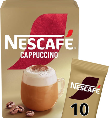Nescafé Cappuccino Solubile - Confezione da 10 Buste Monodose