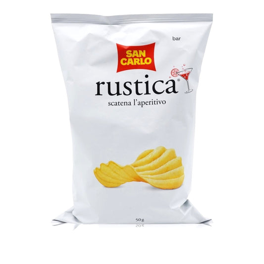 San Carlo Rustica - Patatine per Aperitivo (Confezione Multipla 10 Bustine da 50g)