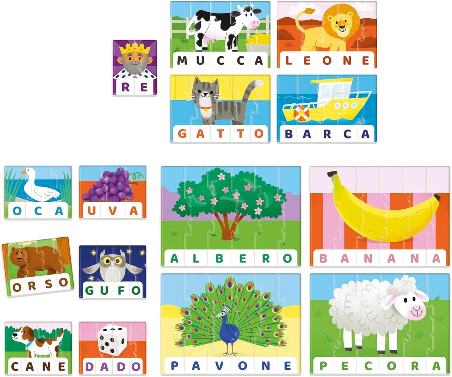 Sapientino Lettere e Parole 16 Puzzle - Clementoni