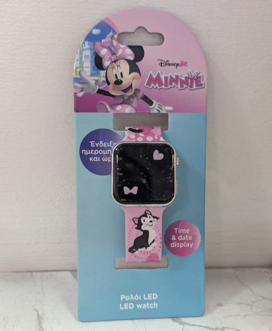 Disney Minnie - Orologio LED Digitale per Bambini con Display Ora e Data