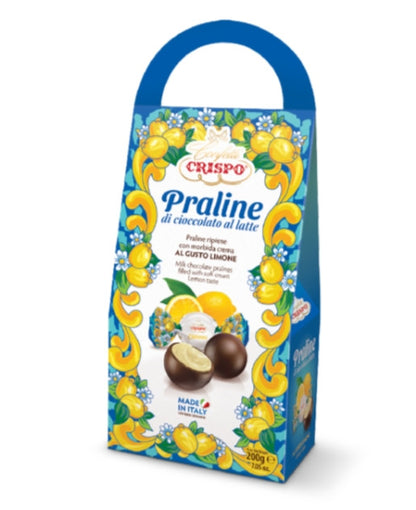 Confetti Crispo Praline di Cioccolato al Latte con Crema al Limone 200g