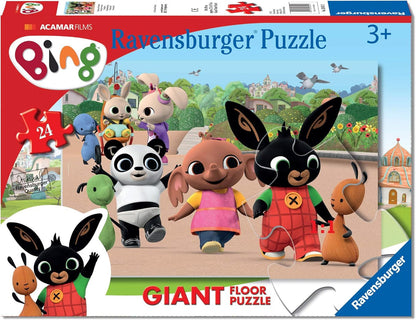 Puzzle BING 24 pezzi Sula Flop Pando pezzi grandi 70x50 Gioco Ravensburger