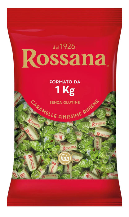 Caramelle Rossana al Pistacchio Fida - Busta Scorta 1 Kg Caramelle Finissime Ripiene