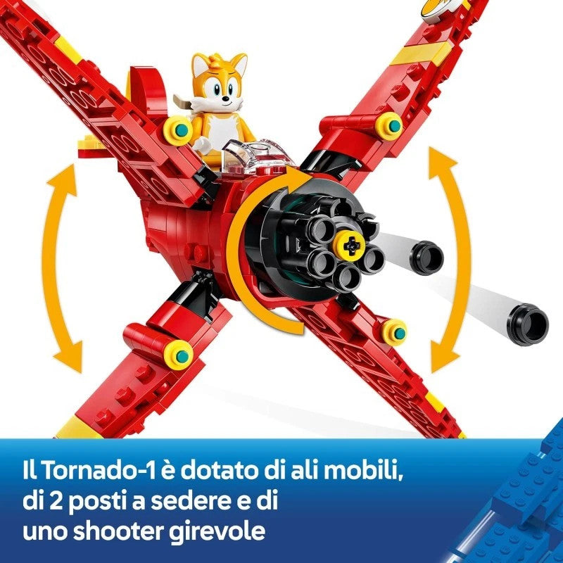 LEGO Sonic the Hedgehog - Il Biplano Tornado di Tails (Set 77119 - 310 Pezzi)