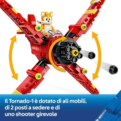 LEGO Sonic the Hedgehog - Il Biplano Tornado di Tails (Set 77119 - 310 Pezzi)