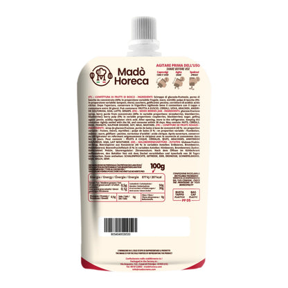 Madò Horeca - Confettura Premium Frutti di Bosco 45% Frutta in Doypack da 700g
