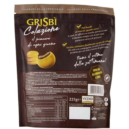 Grisbì Colazione con Crema di Nocciole e Cacao - Busta Novità