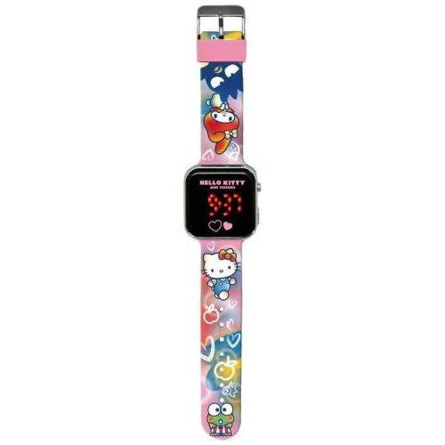 Orologio Hello Kitty and Friends - Orologio LED Digitale per Bambini con Cinturino Decorato