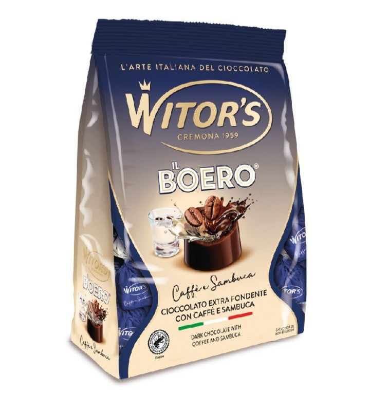 Witor's Il Boero Caffè e Sambuca - Cioccolatini Extra Fondenti Multipack da 3 pz